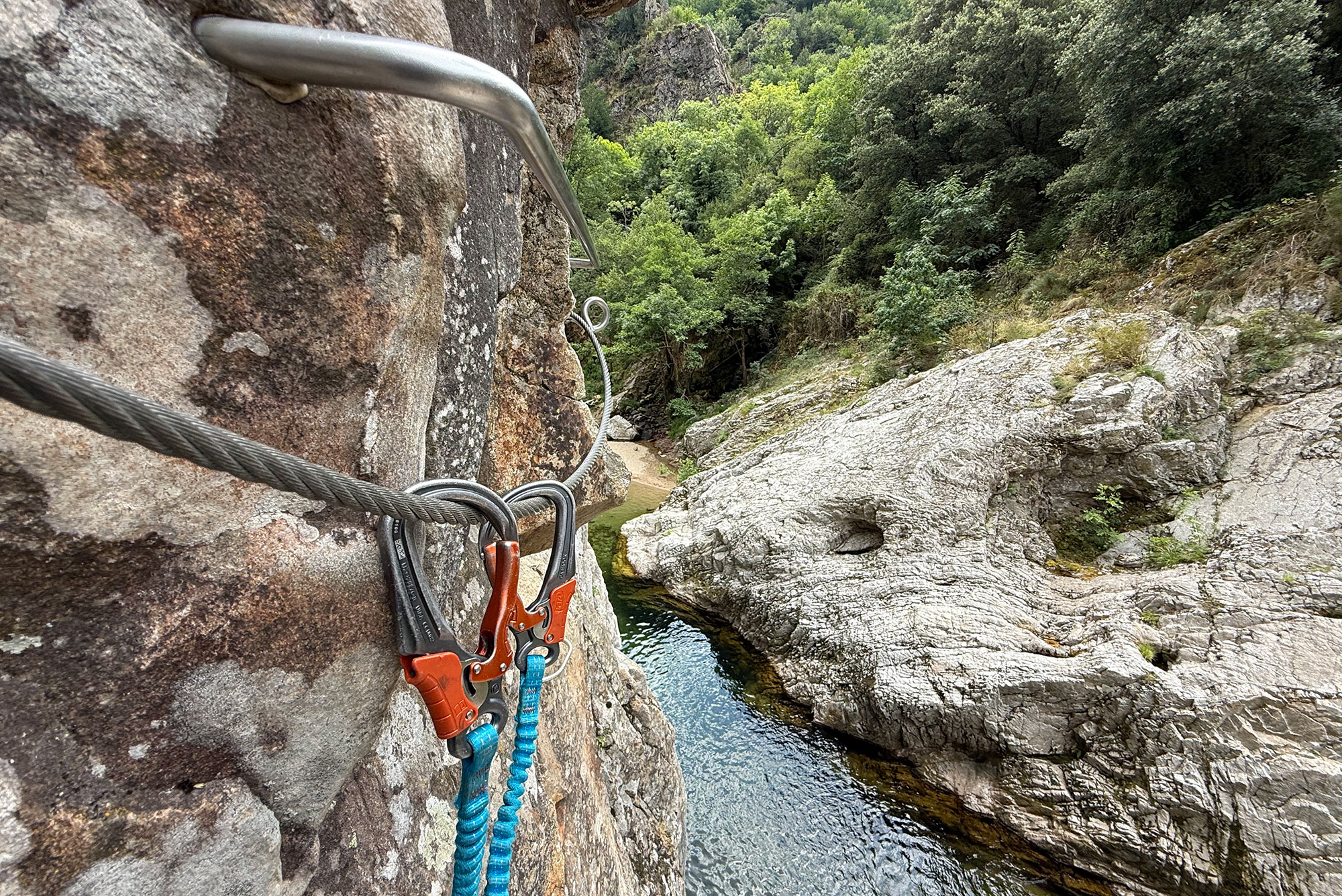 Départ de la Via Ferrata du Pont du Diable