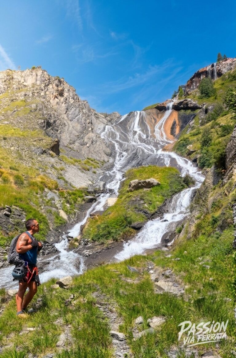 Photo de Via Ferrata Le Voile de la Mariée – Cascade de la Pisse