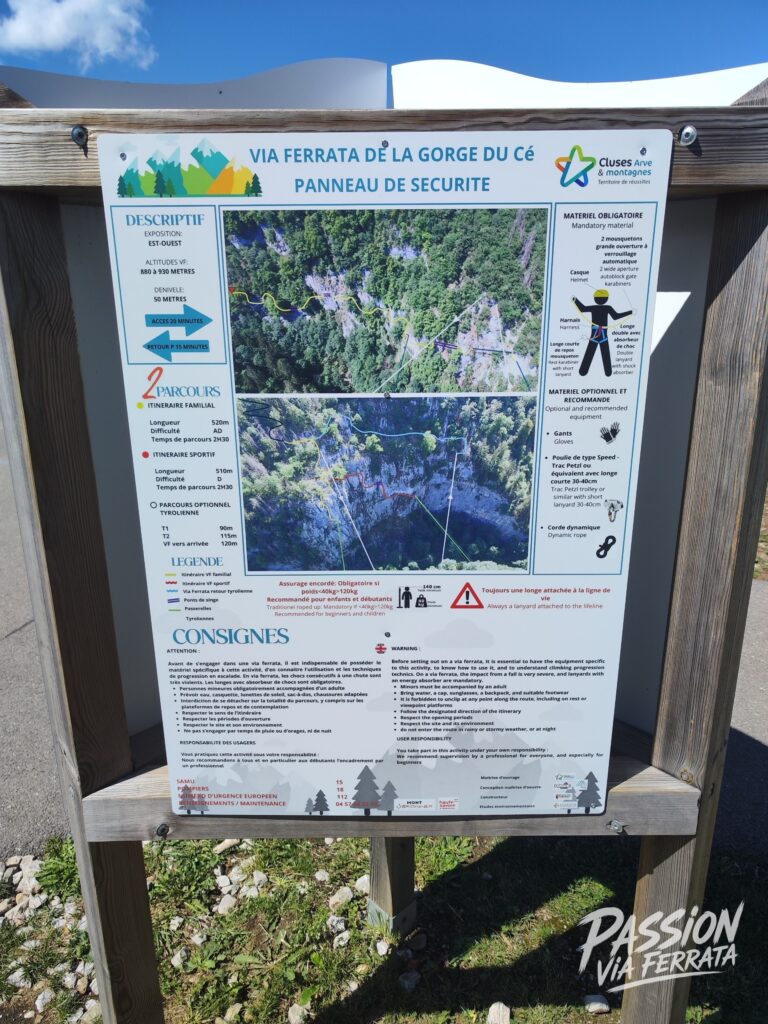 Photo de Via Ferrata de la Gorge du Cé – Mont Saxonnex