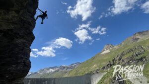 Photo de la sortie à Via Ferrata du Barrage de Moiry