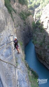Photo de la sortie à Via Ferrata du Barrage du Sautet – Le Grand Frisson