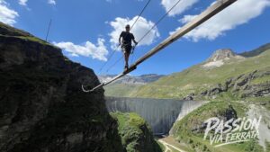 Photo de la sortie à Via Ferrata du Barrage de Moiry